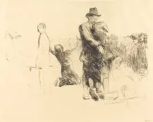 Lourdes, Transport of the Paralyzed, 1912/1913. Creator: Jean Louis Forain