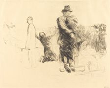 Lourdes, Transport of the Paralyzed, 1912/1913. Creator: Jean Louis Forain