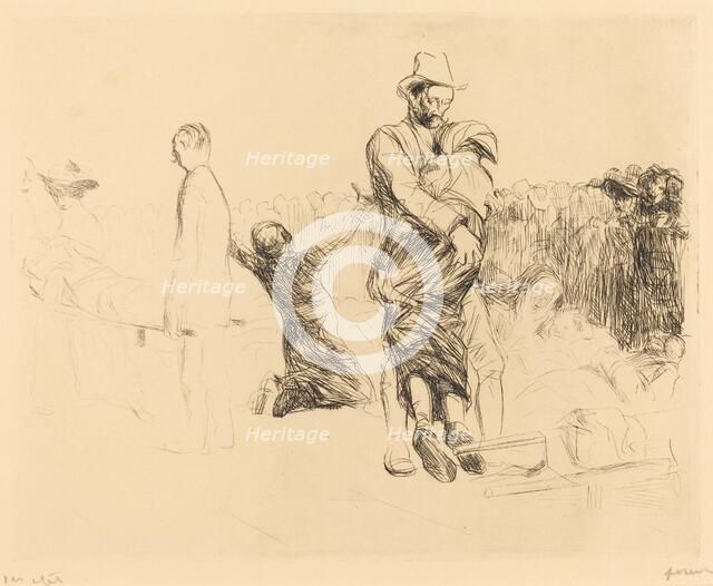 Lourdes, Transport of the Paralyzed, 1912/1913. Creator: Jean Louis Forain.