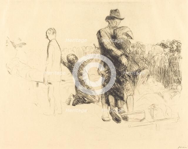 Lourdes, Transport of the Paralyzed, 1912/1913. Creator: Jean Louis Forain.