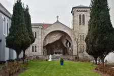 Lourdes grotto, St Mary's Chapel, Belfast, Northern Ireland, 2010. Creator: Peter Thompson