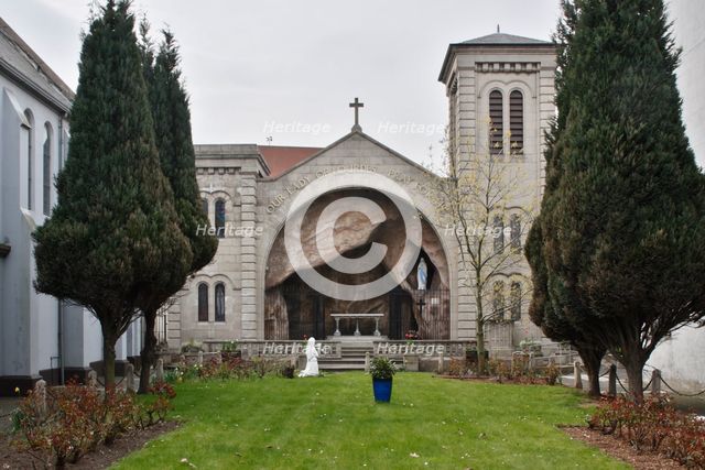 Lourdes grotto, St Mary's Chapel, Belfast, Northern Ireland, 2010.  Creator: Peter Thompson.