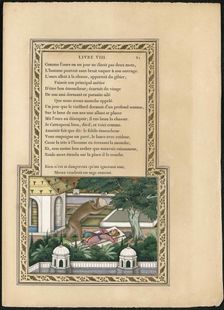 L'Ours et l'amateur de jardins (The Bear and the Gardener), 1837-1839. Creator: Imam Bakhsh Lahori (active 1830s-1840s)