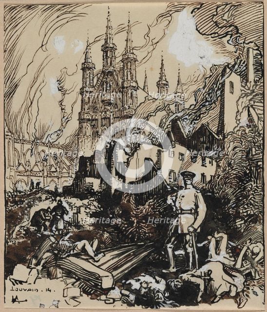 Louvain, 1914. Creator: Auguste Louis Lepère (French, 1849-1918).