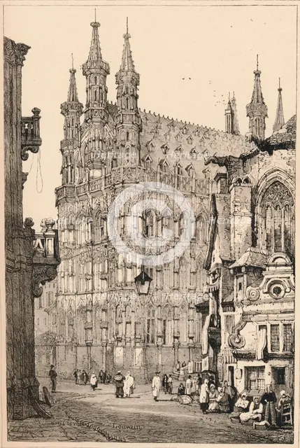 'Louvain', c1820 (1915). Artist: Samuel Prout.