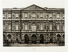 Louvre, cour intèrieure, c.1856. Creator: Edouard Baldus