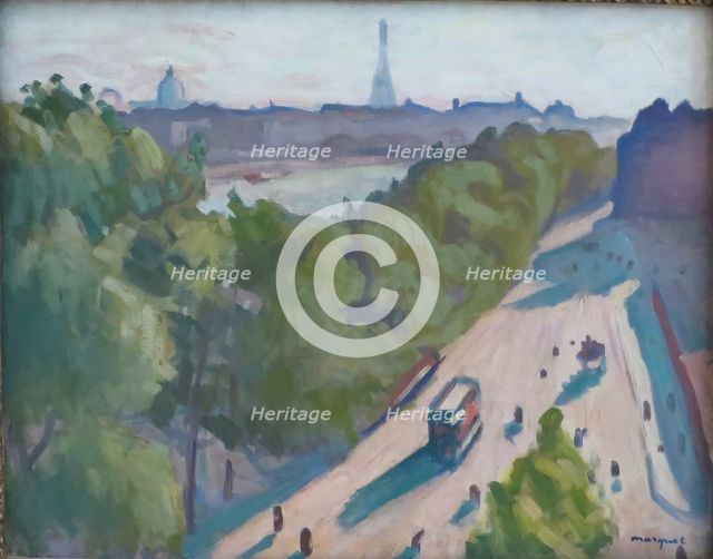 Louvre Embankment, Summer, 1906. Creator: Albert Marquet.