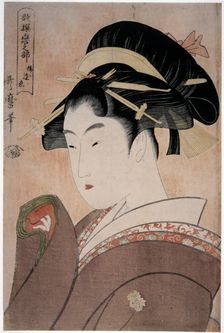 Love that Rarely Meets, from the series Anthology of Poems: The Love Section, 1793-1794. Artist: Utamaro, Kitagawa (1753-1806)
