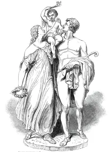 "Love Triumphant", by Mr McDowell, A, at the Exhibition of the Royal Academy, 1844. Creator: Unknown
