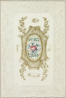Love, Truth, Constancy, Fidelity (Valentine), c. 1850. Creator: Unknown