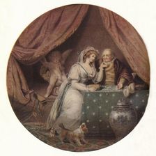 Love Vanquished By Avarice c1790. Artist: John Raphael Smith