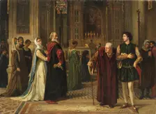 Love with obstacles (Odi vecchi amori nuovi), 1864. Creator: Altamura; Francesco Saverio (1826-1897)