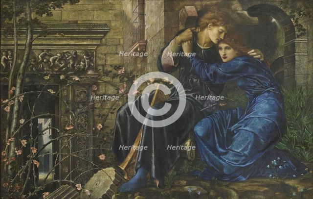 Love among the Ruins, 1870-1873. Creator: Burne-Jones, Sir Edward Coley (1833-1898).