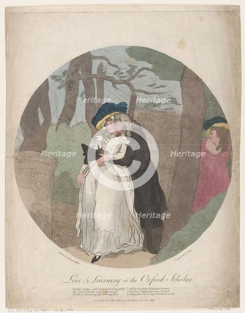 Love and Learning, or the Oxford Scholar, May 12, 1786. Creator: Benjamin Smith.