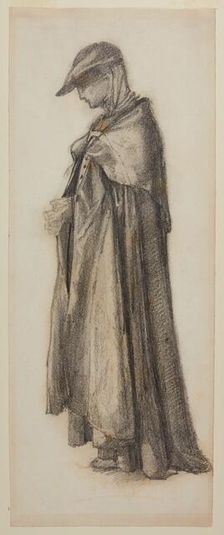 Love disguised as Reason - Study for the Figure of Love, 1870. Creator: Sir Edward Coley Burne-Jones