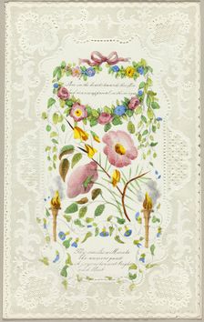 Love in the Hearts (Valentine), c. 1840. Creator: George Kershaw