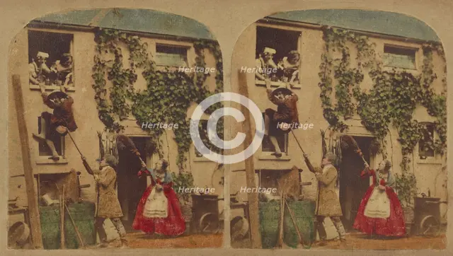 Love Laughs at Danger, about 1865. Creator: London Stereoscopic & Photographic Co.