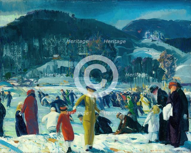 Love of Winter, 1914. Creator: George Wesley Bellows.