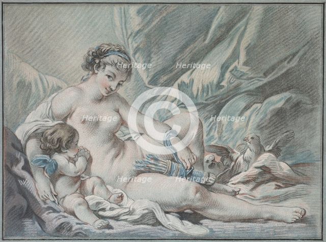 Love Requests Venus to Return His Weapons to Him, 1768. Creator: Louis-Marin Bonnet (French, 1736-1793).