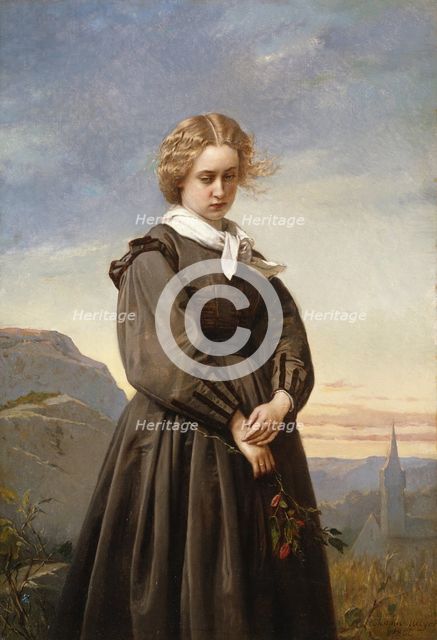 Love's Melancholy, 1866. Creator: Constant Mayer.
