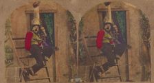 Love's ups and downs., 1860s. Creator: New York Stereoscopic Company