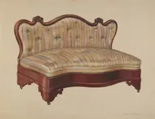 Love Seat, c. 1942. Creator: Ralph Morton
