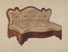 Love Seat, c. 1942. Creator: Ralph Morton