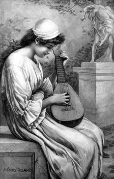 Love Song - by Henry Ryland, 1898. Creator: Franz Hanfstaengl