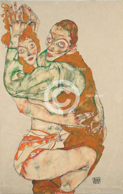 Lovemaking, 1915. Artist: Schiele, Egon (1890–1918)