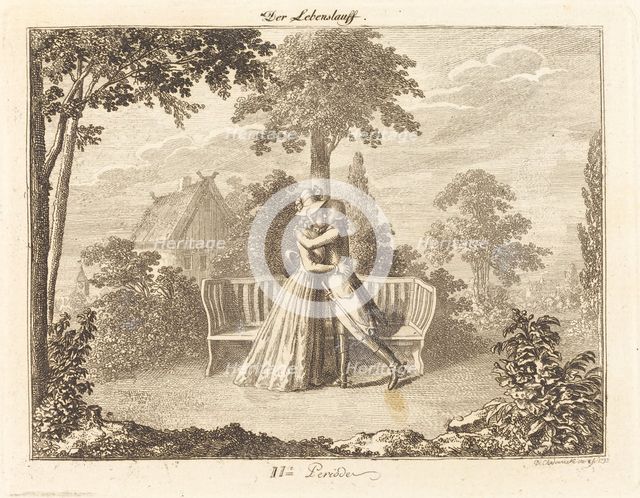 Lovers, 1793. Creator: Daniel Nikolaus Chodowiecki.