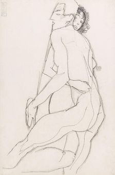 Lovers, 1913. Creator: Schiele, Egon (1890-1918)