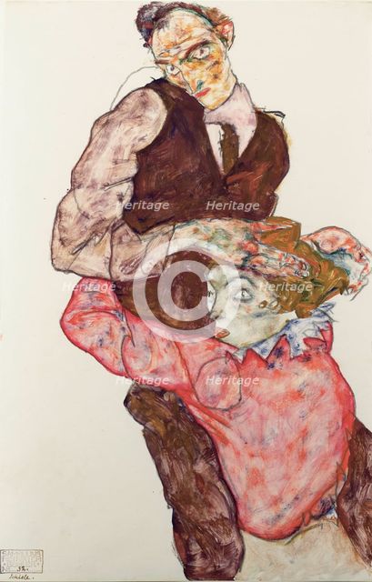 Lovers, 1914-1915. Artist: Schiele, Egon (1890–1918)