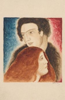 Lovers, 1920-1930. Creator: Mikulas Galanda