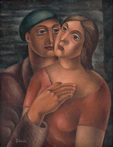 Lovers, 1926. Creator: Mikulas Galanda