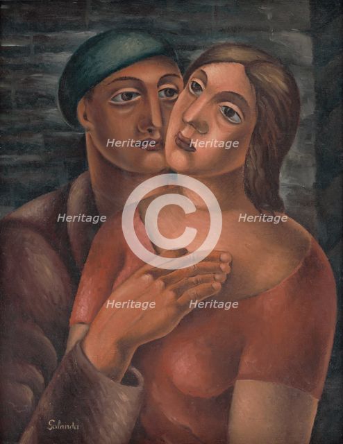 Lovers, 1926. Creator: Mikulas Galanda.