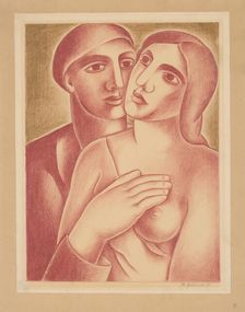 Lovers, 1927. Creator: Mikulas Galanda