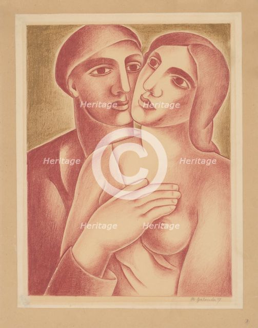 Lovers, 1927. Creator: Mikulas Galanda.