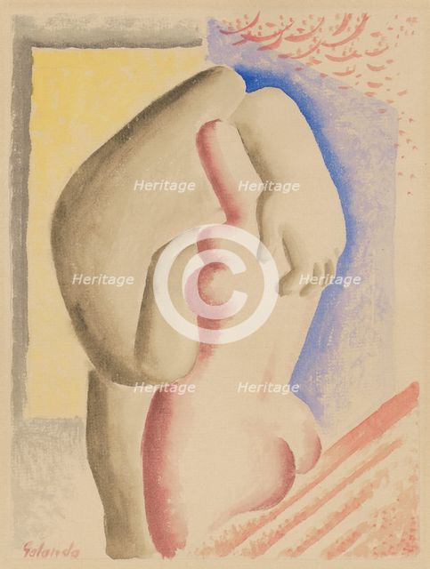 Lovers, 1930-1931. Creator: Mikulas Galanda.