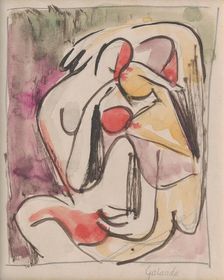Lovers, 1935-1938. Creator: Mikulas Galanda
