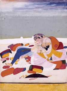 Lovers on a Terrace, 1800-25. Creator: Chokha