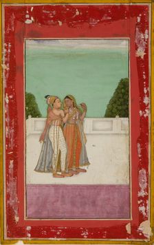 Lovers on a terrace, c1740