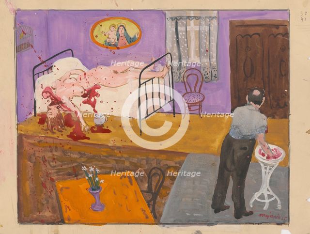 Lovers on the periphery, 1935. Creator: Cyprian Majernik.