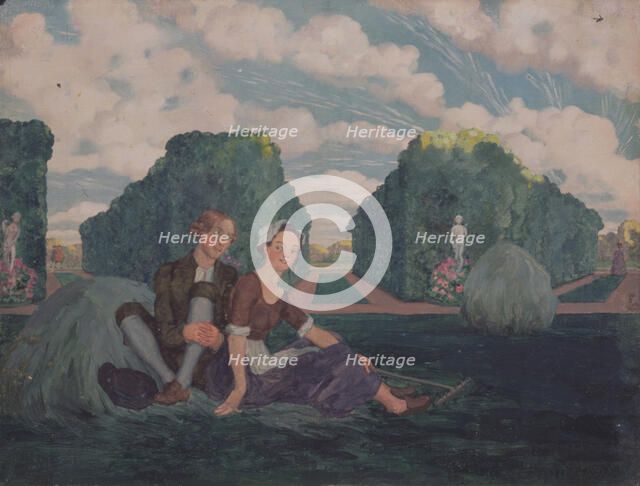 Lovers. Artist: Somov, Konstantin Andreyevich (1869-1939)