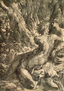 Lovers, c1527. Creator: Parmigianino (1503-1540)