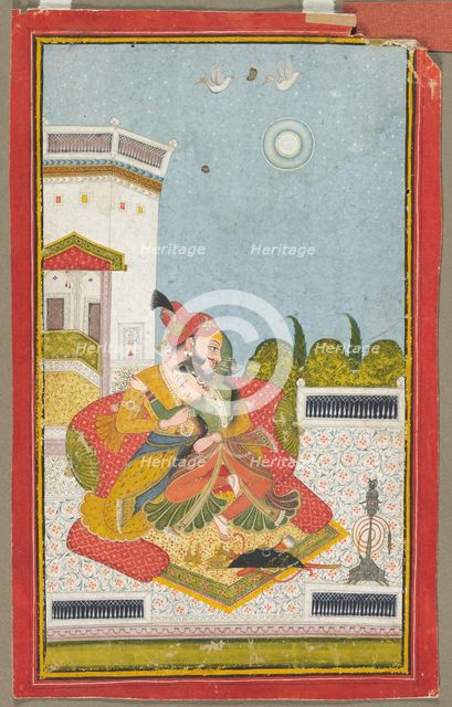 Lovers Embracing (Raga Malkaus), c. 1760. Creator: Unknown.