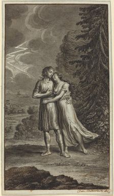 Lovers in a Thunderstorm. Creator: Daniel Nikolaus Chodowiecki