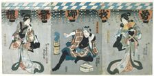 Lovers in an Upstairs Room from The Poem of the Pillow, 1788. Artist: Kitagawa Utamaro