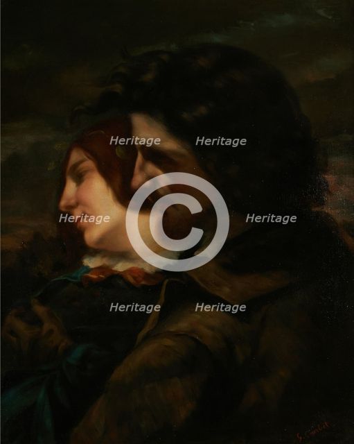Lovers in the Countryside (Les Amants dans la campagne), 1844. Creator: Courbet, Gustave (1819-1877).