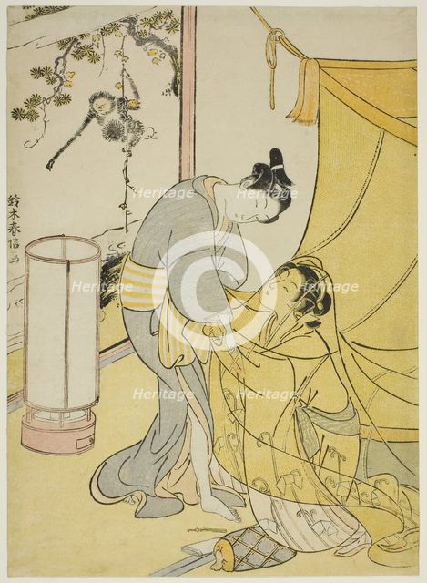 Lovers Parting at Dawn, c. 1767/68. Creator: Suzuki Harunobu.