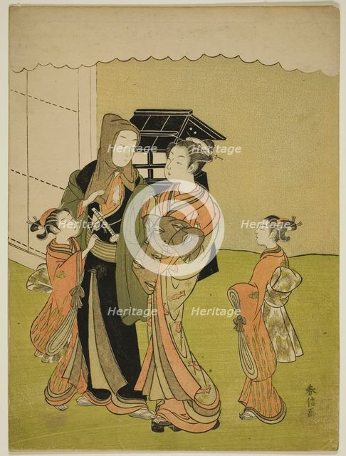 Lovers Parting in the Morning, c. 1765/70. Creator: Suzuki Harunobu.